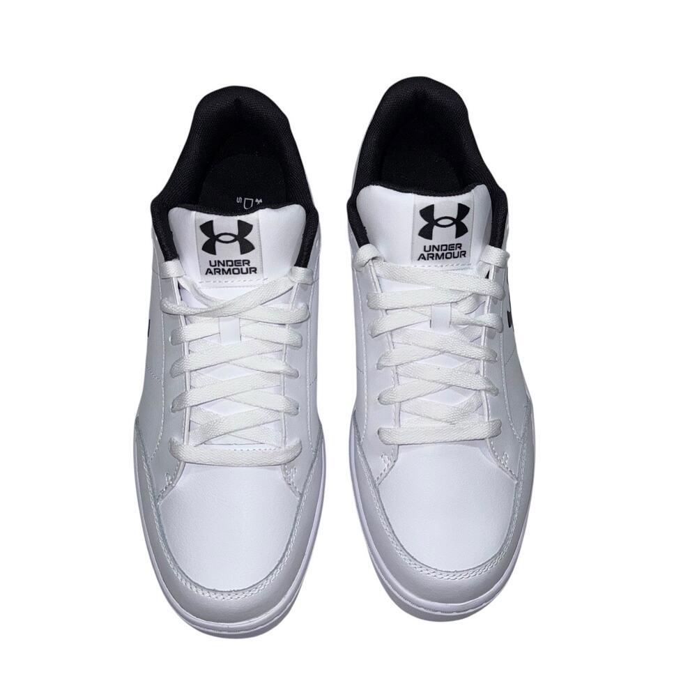 Under Armour UA Official White Men's Leather Sneakers Size/ 10 - Picture 11 of 16